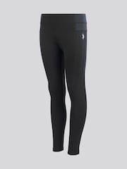 U.S. Polo Assn. Black Elastic Waistband Leggings - Image 5 of 7