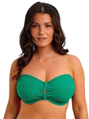 Fantasie Green Beach Waves Underwire Bandeau Bikini Top - Image 5 of 7