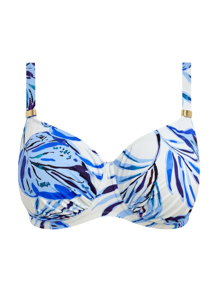 Fantasie White Full Cup Kefalonia Underwire Gathered Full Cup Bikini Top - Image 5 of 5
