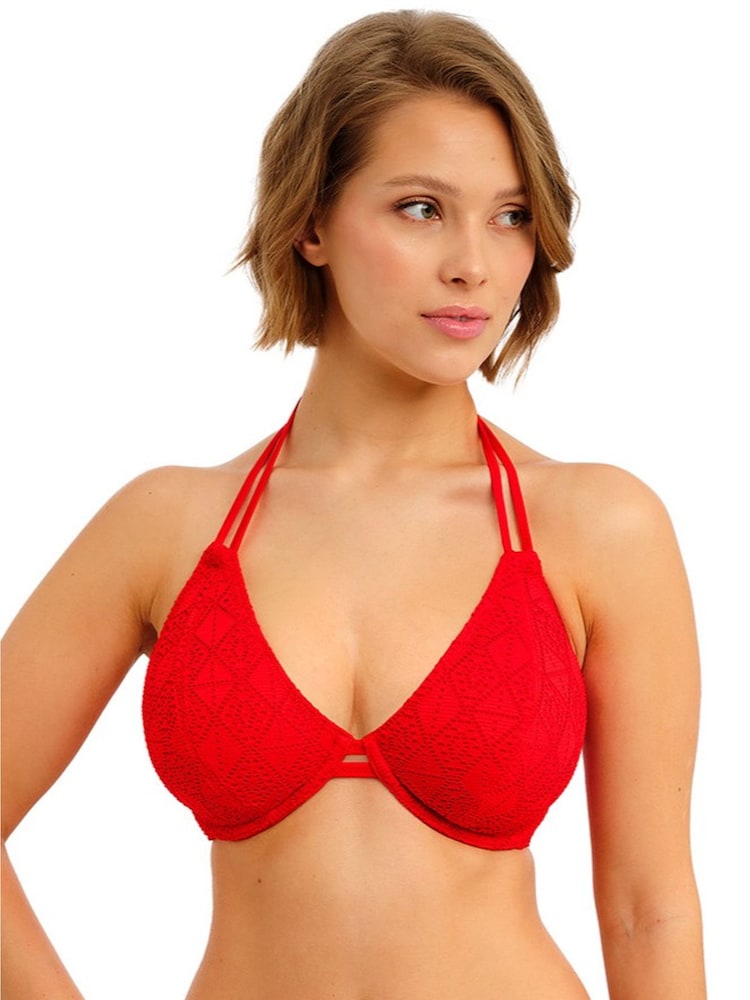 Freya Red Nomad Nights Underwire Halter Bikini Top - Image 1 of 3
