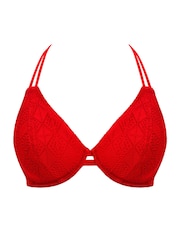 Freya Red Nomad Nights Underwire Halter Bikini Top - Image 3 of 3