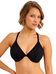 Freya Black Jewel Cove Underwire Plunge Bikini Top - Image 4 of 7