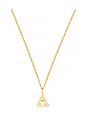 Orelia Luxe Gold Tone A Initial Waterproof Necklace with Giftbox - Image 1 of 3