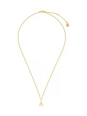 Orelia Luxe Gold Tone A Initial Waterproof Necklace with Giftbox - Image 2 of 3