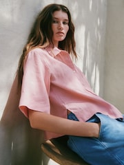 Dusty Pink N. Premium Short Sleeve Shirt - Image 1 of 9