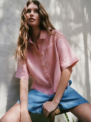 Dusty Pink N. Premium Short Sleeve Shirt - Image 4 of 9