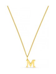 Orelia Luxe Gold Tone M Initial Waterproof Necklace with Giftbox - Image 1 of 3