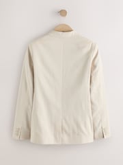 Bej neutru - Linen Blend Suit Jacket (3-16yrs) - Imaginea 6 din 8