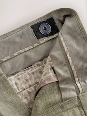 Verde kaki - Linen Blend Suit Trousers (3-16yrs) - Imaginea 9 din 10