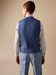 浅蓝色格纹 - 马甲（12个月-16年） - 9的图像2｝