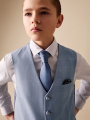 浅蓝色格纹 - 马甲（12个月-16年） - 9的图像4｝