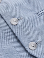 浅蓝色格纹 - 马甲（12个月-16年） - 9的图像9｝