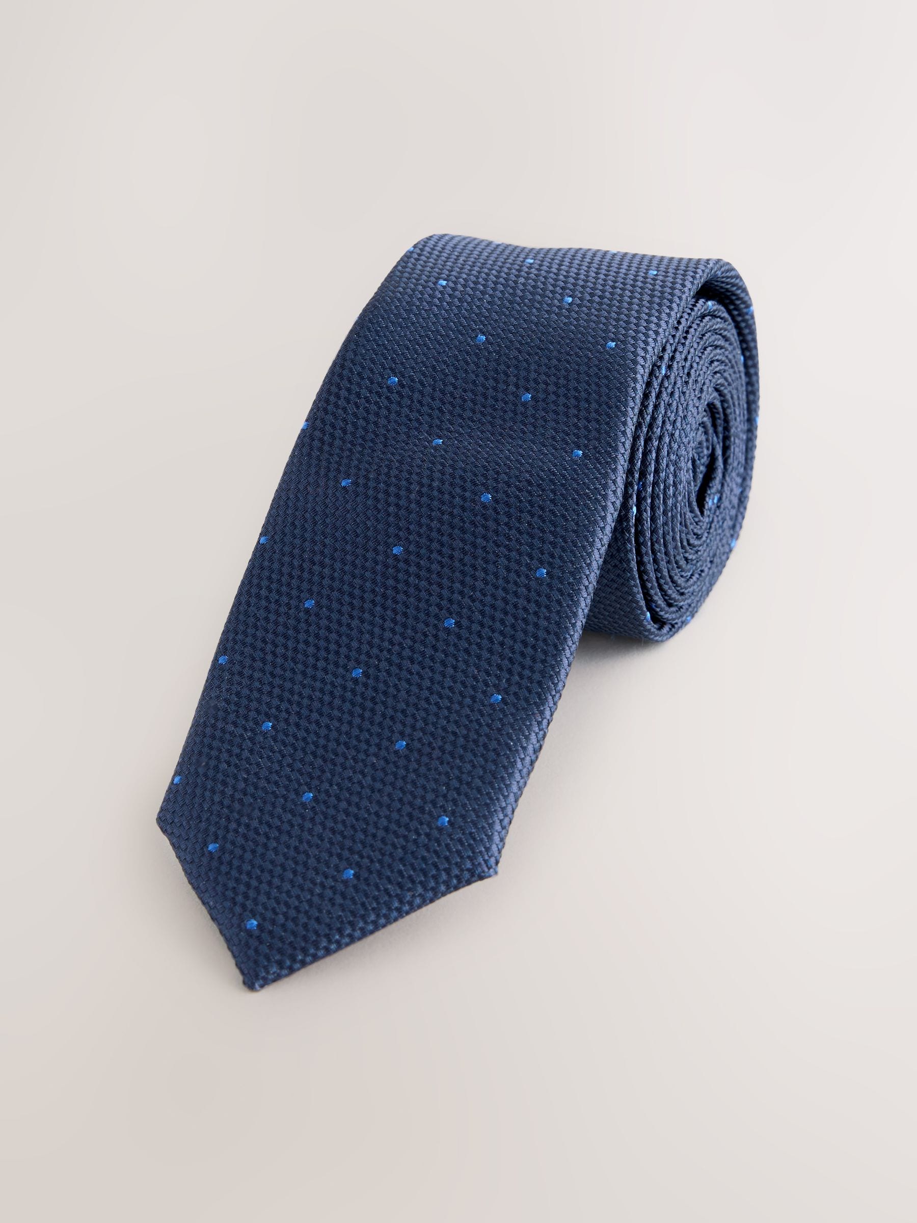 Buy Navy Polka Dot Tie (3-16yrs) from Next USA