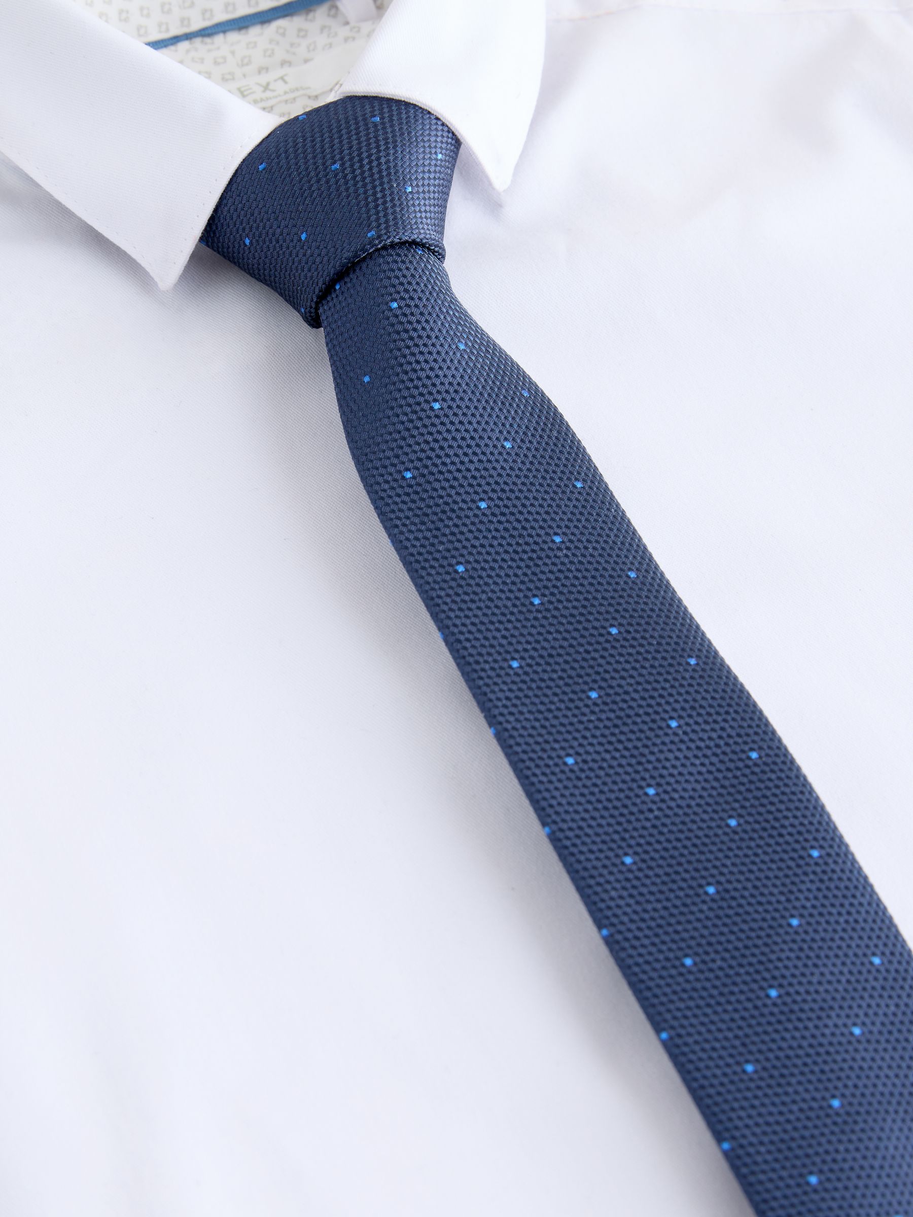 Buy Navy Polka Dot Tie (3-16yrs) from Next USA