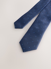 Navy Polka Dot Tie (3-16yrs) - Image 3 of 4