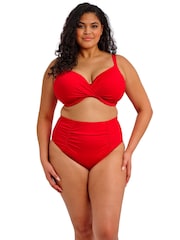 Elomi Red Plain Sailing Underwire Plunge Bikini Top - Image 4 of 5