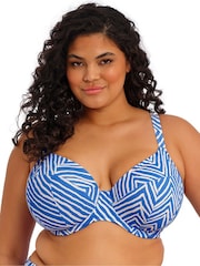 Elomi Blue Fiji Falls Underwire Plunge Bikini Top - Image 2 of 5