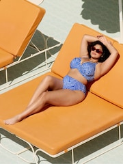 Elomi Blue Fiji Falls Underwire Plunge Bikini Top - Image 4 of 5