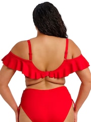 Elomi Red Plain Sailing Underwire Plunge Bikini Top - Image 3 of 4