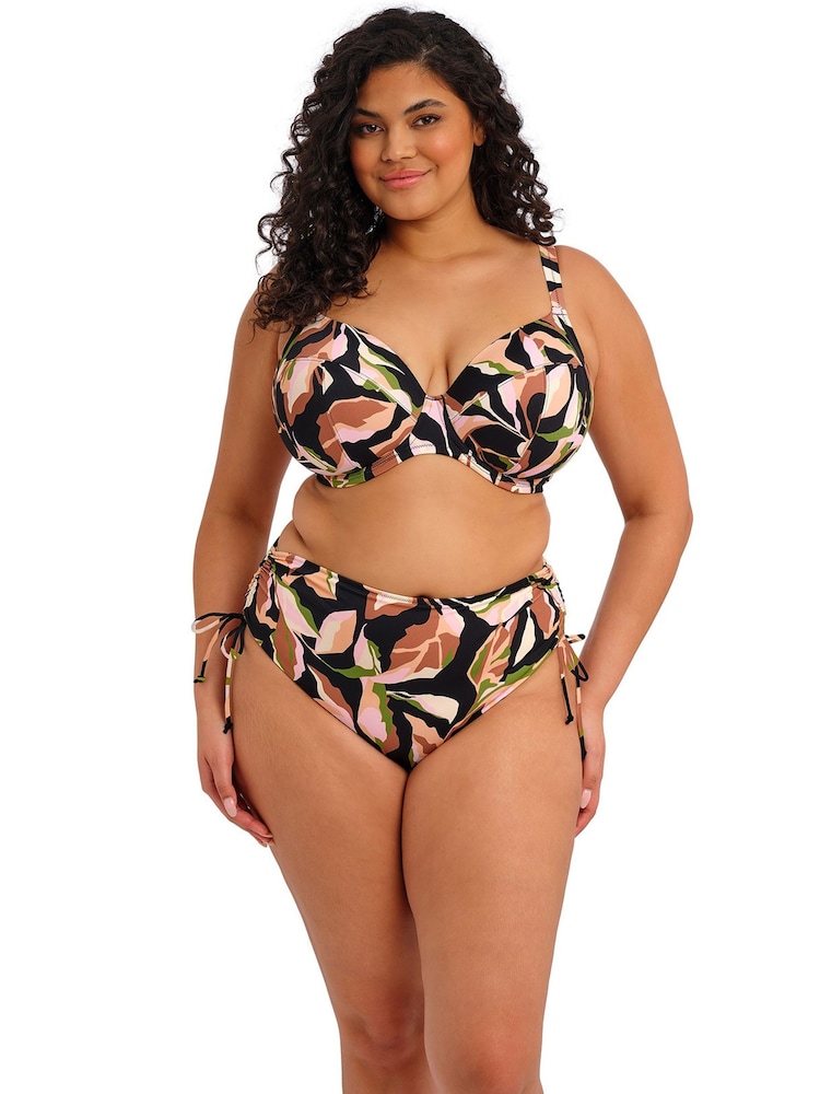 Elomi Black Ocean Avenue Underwire Plunge Bikini Top - Image 1 of 4