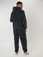 Loungeable Grey Mens All-In-One - Image 2 of 5