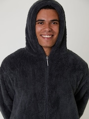 Loungeable Grey Mens All-In-One - Image 4 of 5