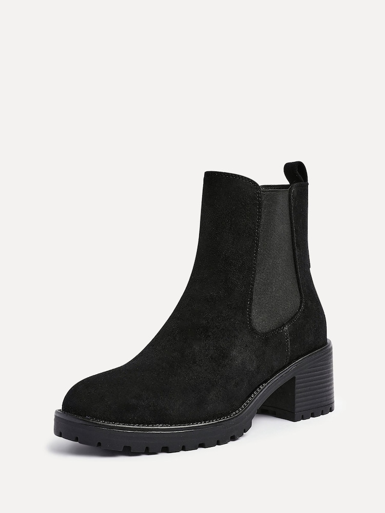 Linzi Black Path Block Heel Chelsea Boots - Image 5 of 5 Linzi Black Path Block Heel Chelsea Boots - Image 5 of 5