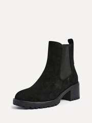 Linzi Black Path Block Heel Chelsea Boots - Image 7 of 7