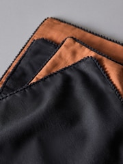 The Set 4 Pack Tan/Black Cotton Linen Pom Pom Cushion Covers - Image 4 of 5