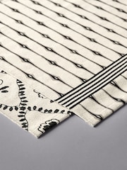 The Set 2 Pack Natural Cotton Printed Flatweave Rugs - Image 10 of 10