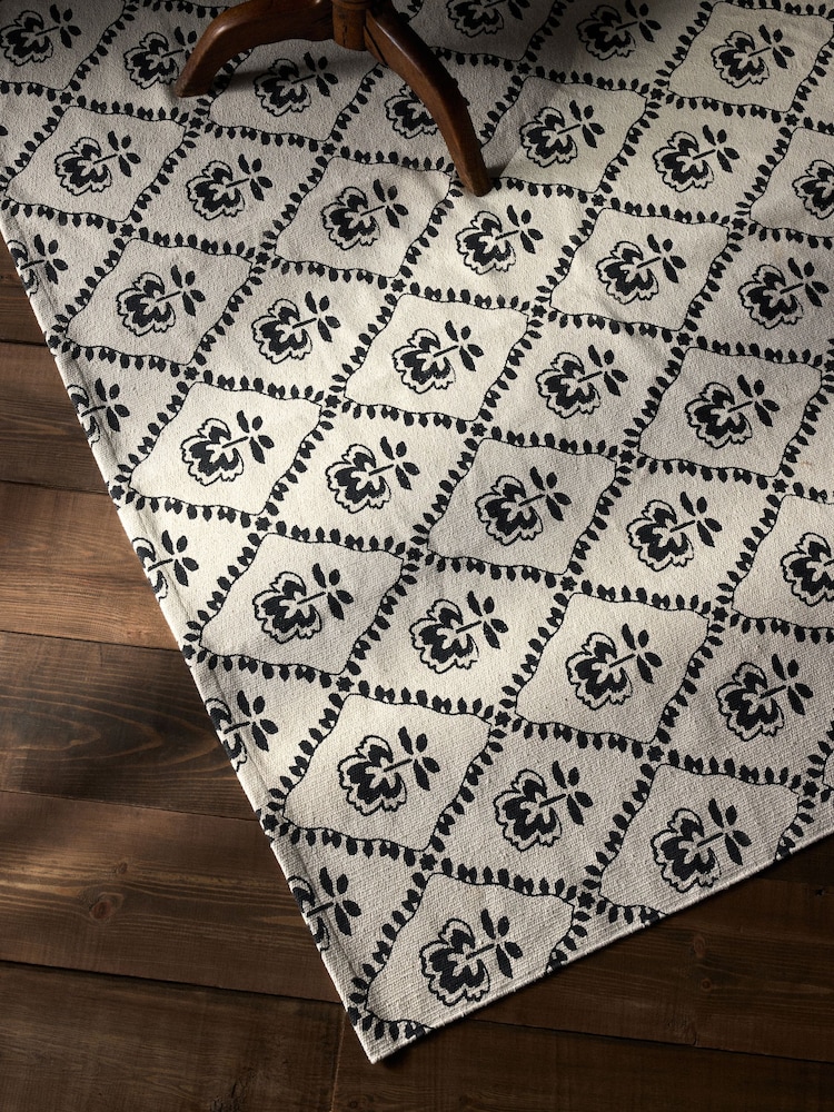 The Set 2 Pack Natural Printed Flatweave Rugs - Image 6 of 6