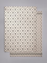 The Set 2 Pack Natural Cotton Printed Flatweave Rugs - Image 7 of 10