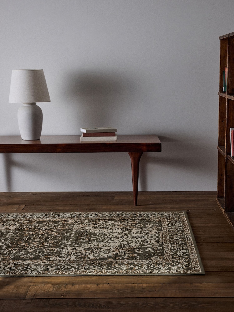 The Set 2 Pack Black Persian Printed Flatweave Rugs - Image 6 of 6