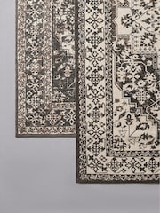 The Set 2 Pack Black Persian Cotton Printed Flatweave Rugs - Image 7 of 8