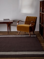 The Set 2 Pack Stripe Flatweave Wool Rugs - Image 3 of 6