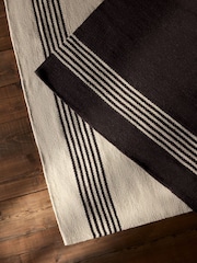 The Set 2 Pack Stripe Flatweave Wool Rugs - Image 5 of 6