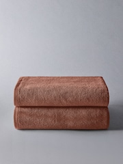 The Set Rust Set of 2 Popcorn Texture Towels - Image 3 of 6