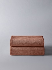 The Set Rust Set of 2 Popcorn Texture Towels - Image 4 of 6