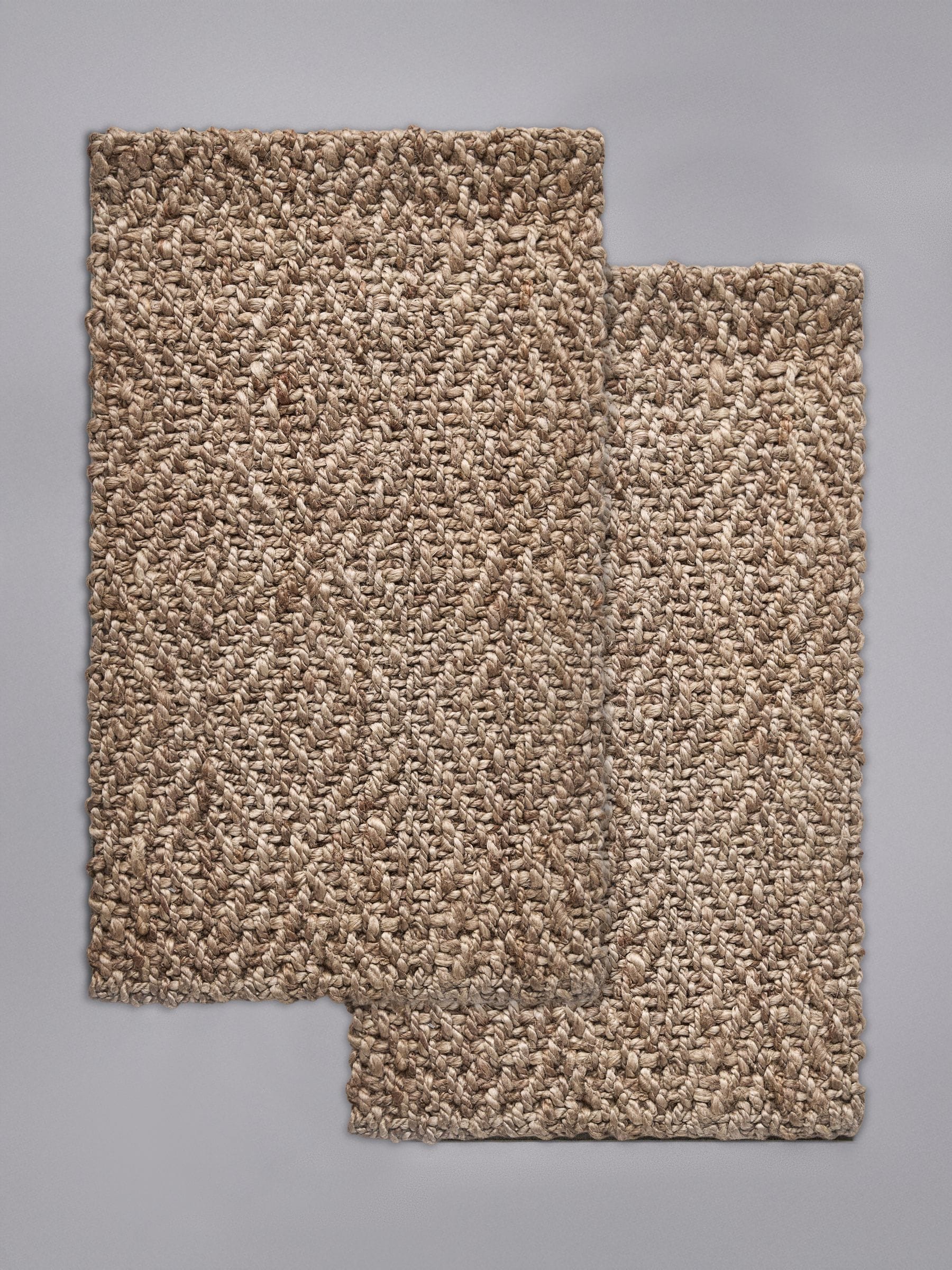 The Set 2 Pack Natural Woven Jute Flatweave Doormat