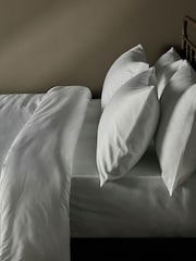 The Set White 8 piece Microfibre Duvet Cover and Pillowcase Set with Fitted Sheets - Image 4 of 4