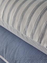 The Set 2 Pack Navy Stripe Printed Duvet Cover and Pillowcase Set With Fitted Sheets - Image 5 of 5