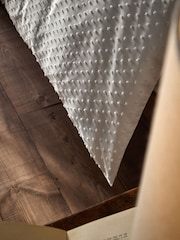 The Set 2 Pack White Tufted Pom Duvet Cover and Pillowcase Set with Fitted Sheets - Image 4 of 6