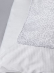 The Set 2 Pack Grey Stripe Floral Duvet Cover and Pillowcase Set with Fitted Sheets - Image 5 of 5