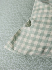 The Set 2 Pack Green Gingham Floral Duvet Cover and Pillowcase Set with Fitted Sheets - Image 5 of 5