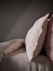 The Set 2 Pack Pink Gingham Frill Duvet Cover and Pillowcase Set with Fitted Sheets - Image 6 of 6