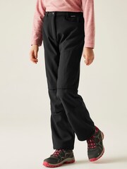 Regatta Black Kids Unisex Softshell Trousers - Image 1 of 7