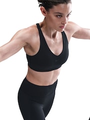 Nike Black Universa Medium-Support Padded Sport Bra - Image 10 of 11