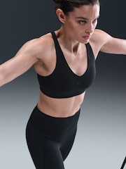 Nike Black Universa Medium-Support Padded Sport Bra - Image 3 of 11