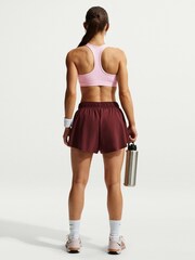 Nike Pink Foam Swoosh Medium Support Padded Sports Bra - Image 2 of 5