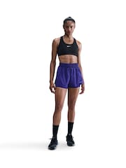 Nike Black Swoosh Medium Support Non-Padded Sports Bra - Image 1 of 5
